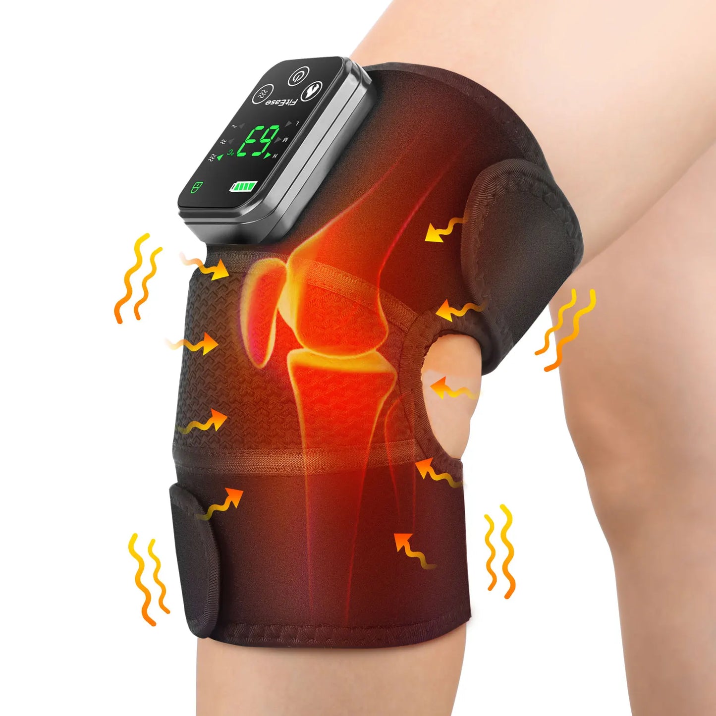 Electric Heating Shoulder & Knee Brace with Vibration & LED Display