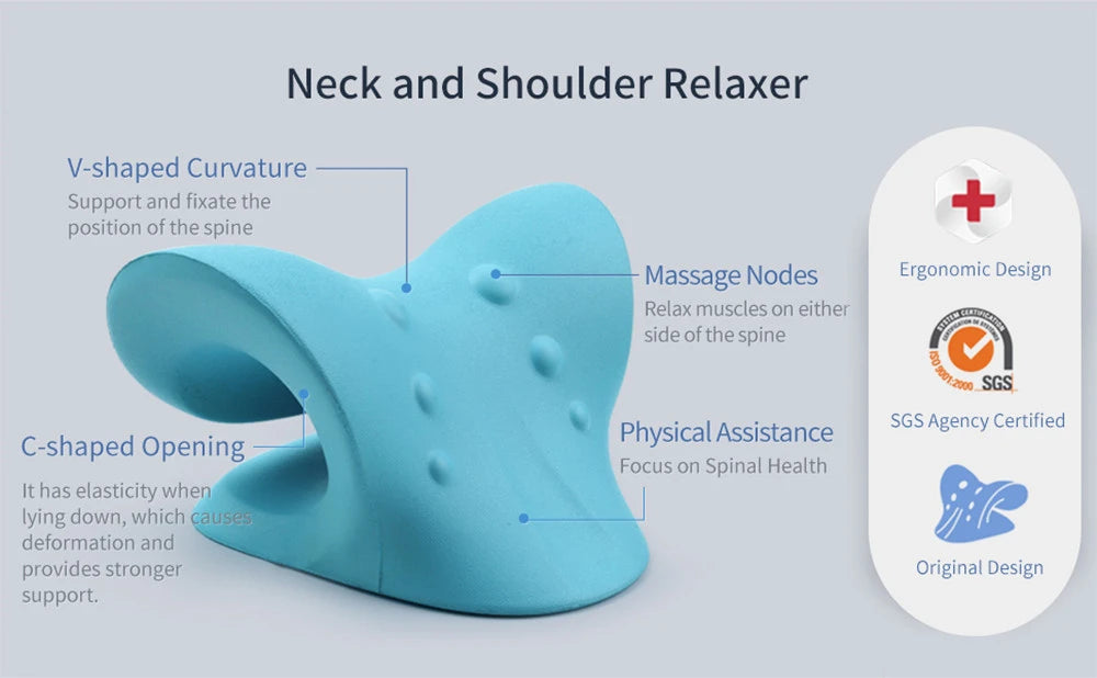 Neck Shoulder Stretcher Cervical Pillow