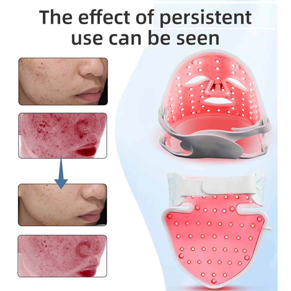 LED Facial Mask with Neck