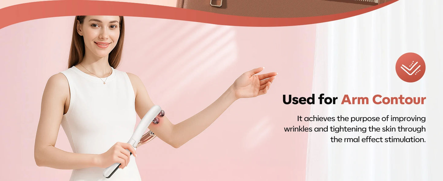 Upgraded Microcurrent Facial Slimming Massager Red-Light-Therapy-for-Face and Neck,Vibrating Facial Massager for Wrinkles
