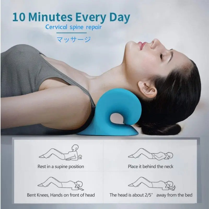 Neck Shoulder Stretcher Cervical Pillow